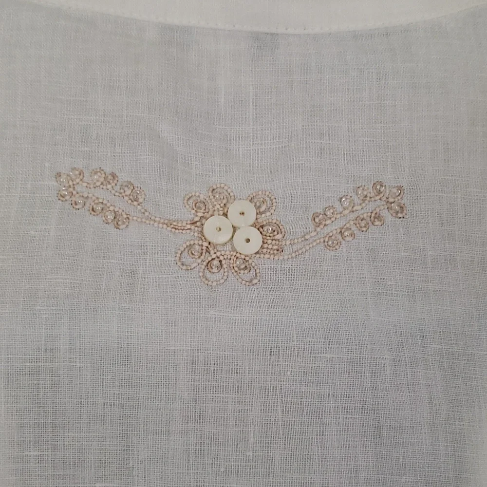 Ladies linen vest - Picture 3 of 10